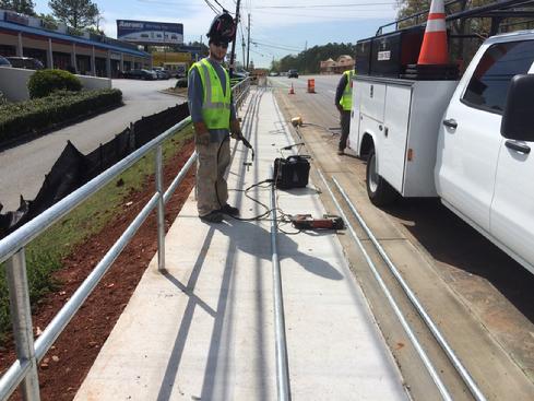 Freedom Welding on Jimmy Carter Rail Install